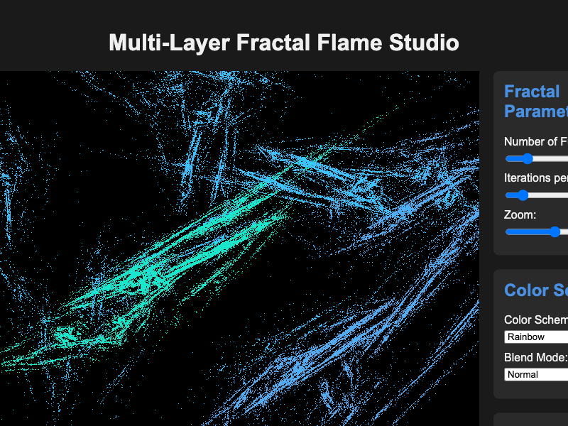 Multi layer fractal flame studio