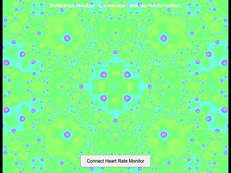 Biofeedback Heart-Rate Mandala