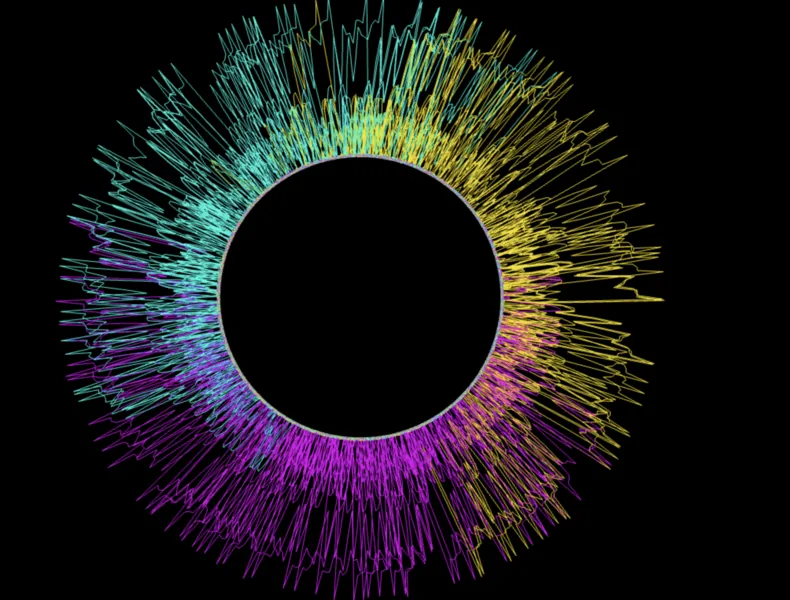 Electric Twisting Audio Visualizer