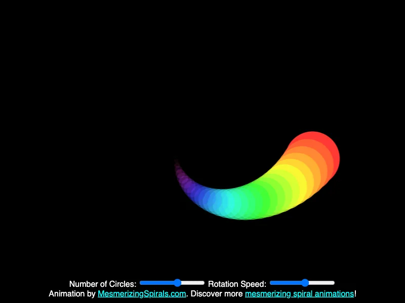 Rotating Concentric Spirals