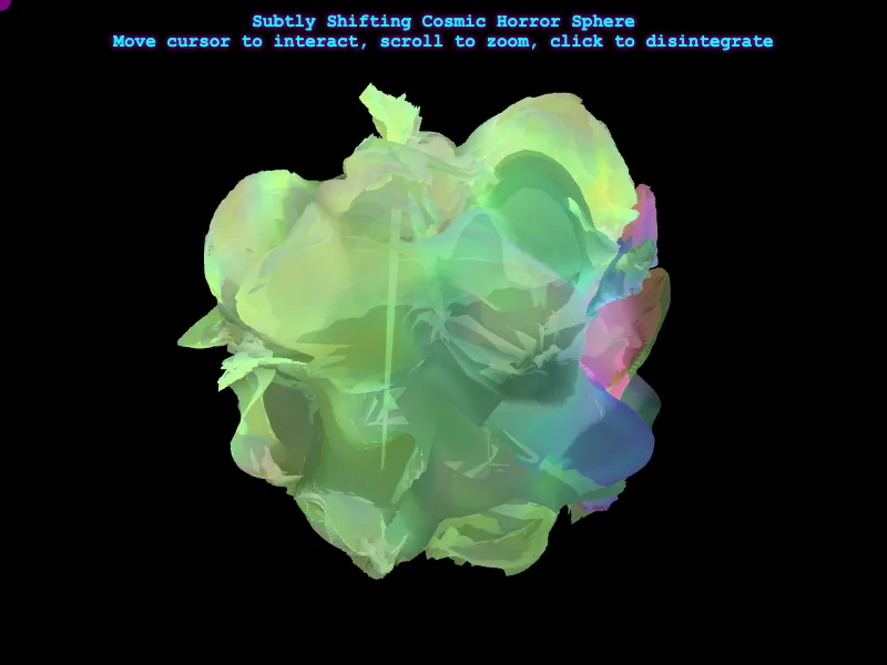 Shifting Cosmic Horror Sphere