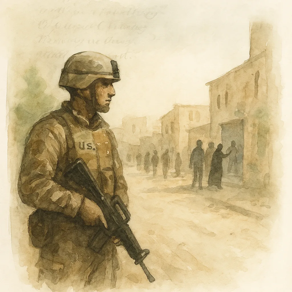 Panel 4: Silent soldier