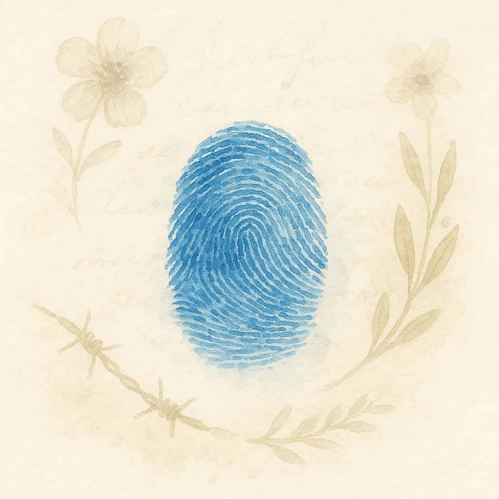 Panel 7: Thumbprint icon